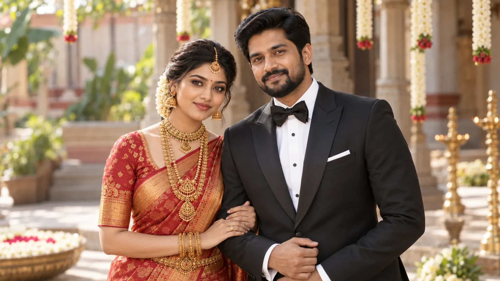 Wedding look inspiration, not an actual client